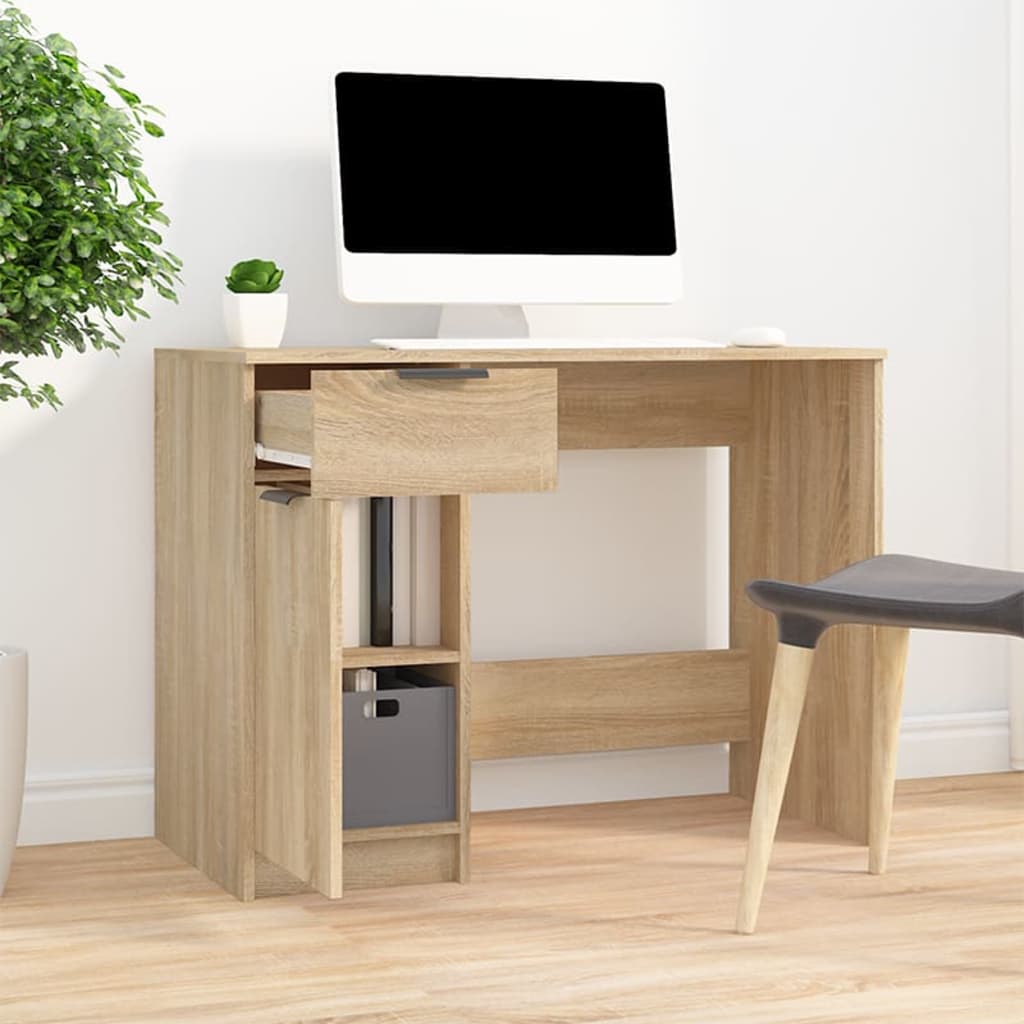 Schreibtisch Weiß 100x50x75 cm Holzwerkstoff