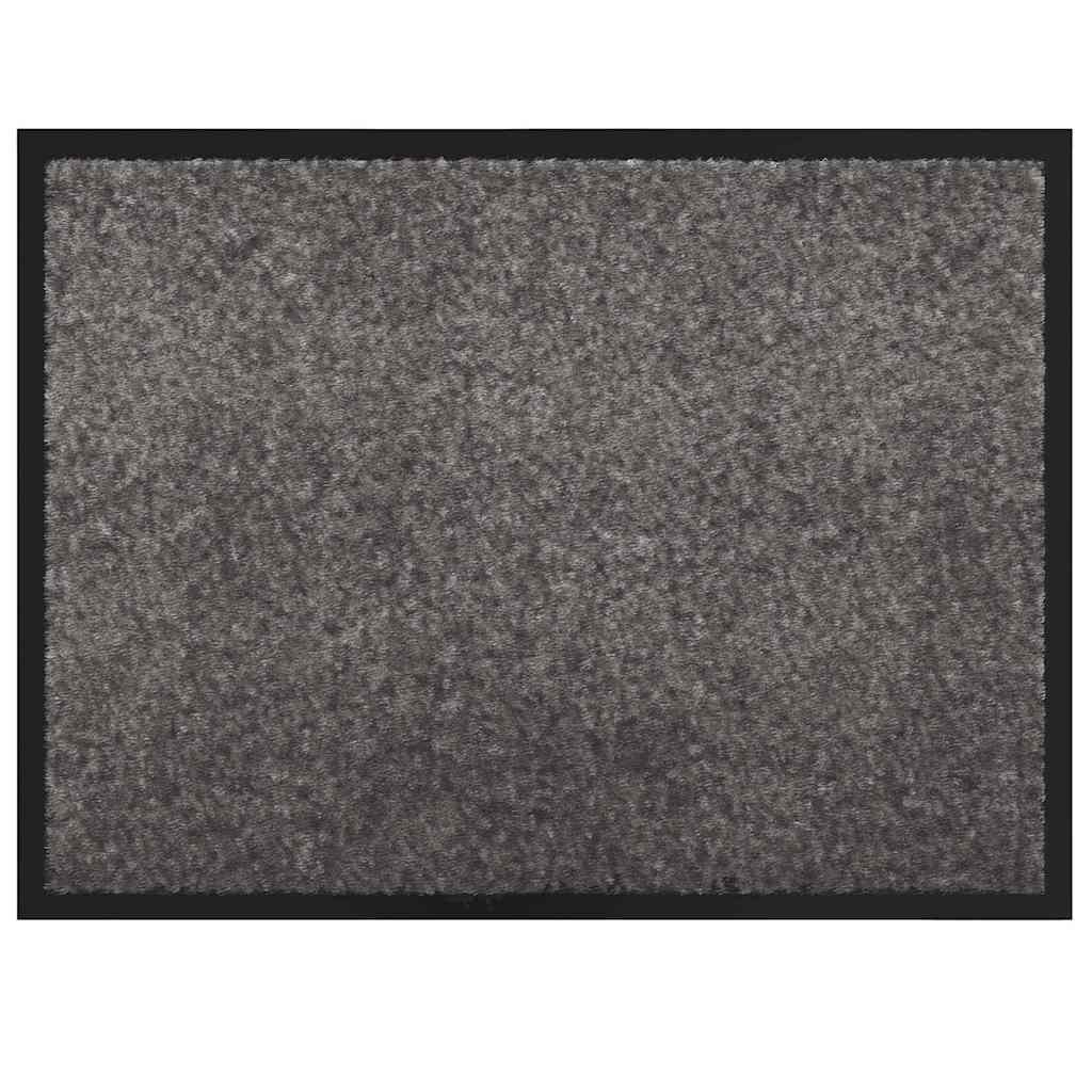 Fußmatte Anthrazit 60 x 40 x 1,2 cm Teddystoff