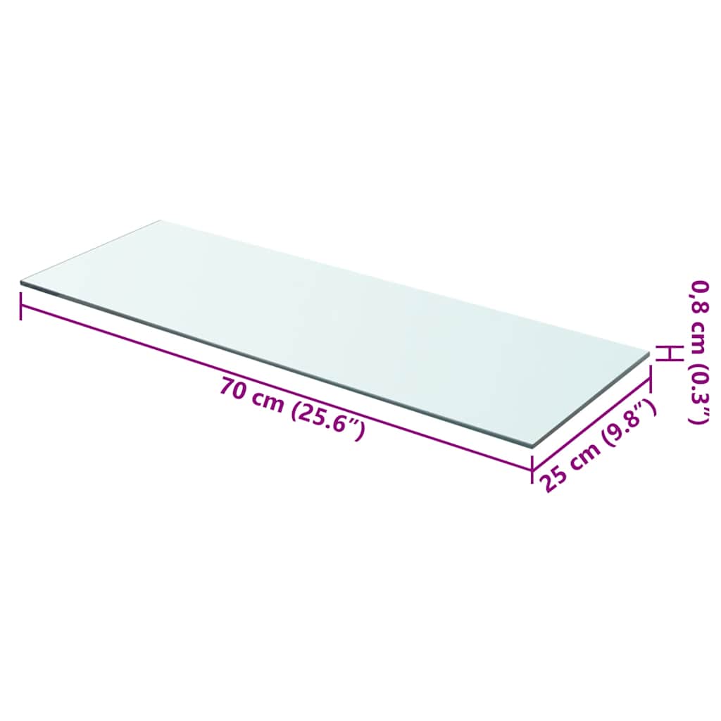Regalboden Glas Transparent 20x12 cm