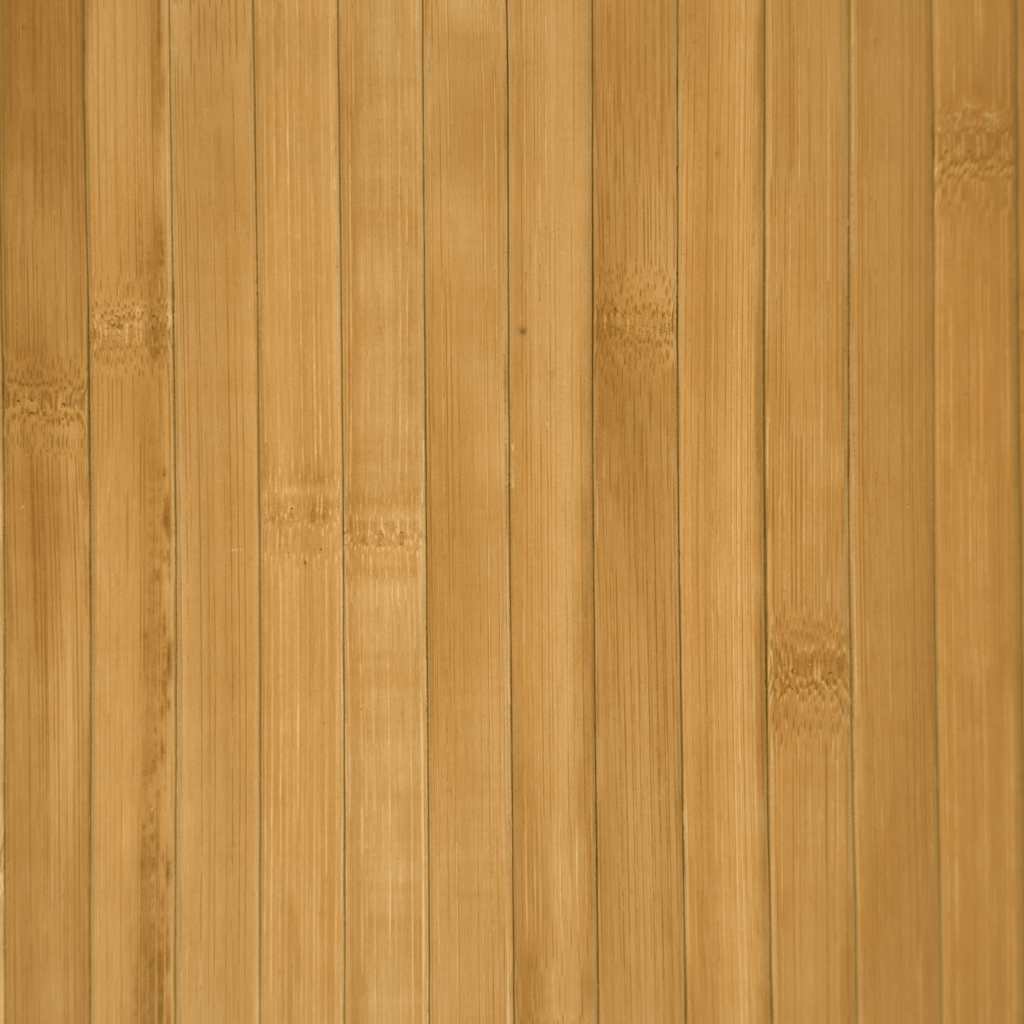 Teppich Rund Schwarz 60 cm Bambus