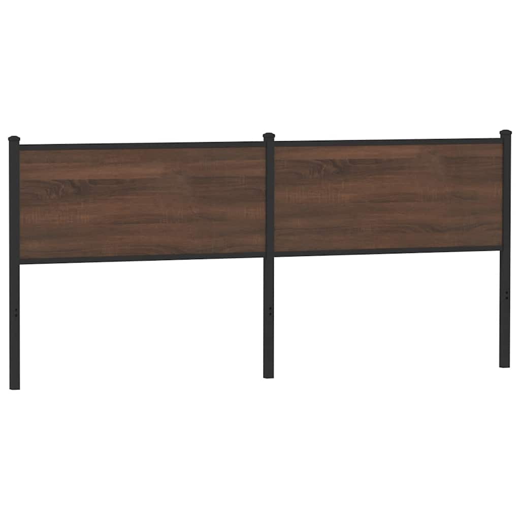 Ersatz-Kopfteil Räuchereiche 75 cm Holzwerkstoff und Stahl