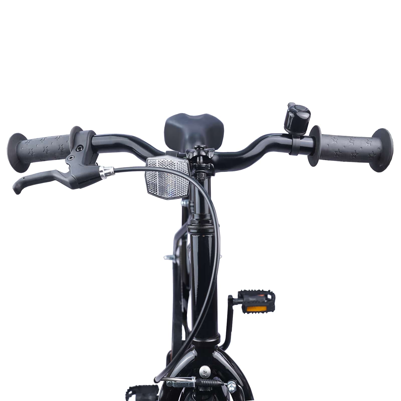 Kinderfahrrad 12 Zoll für 2-4 Jahre alt Schwarz