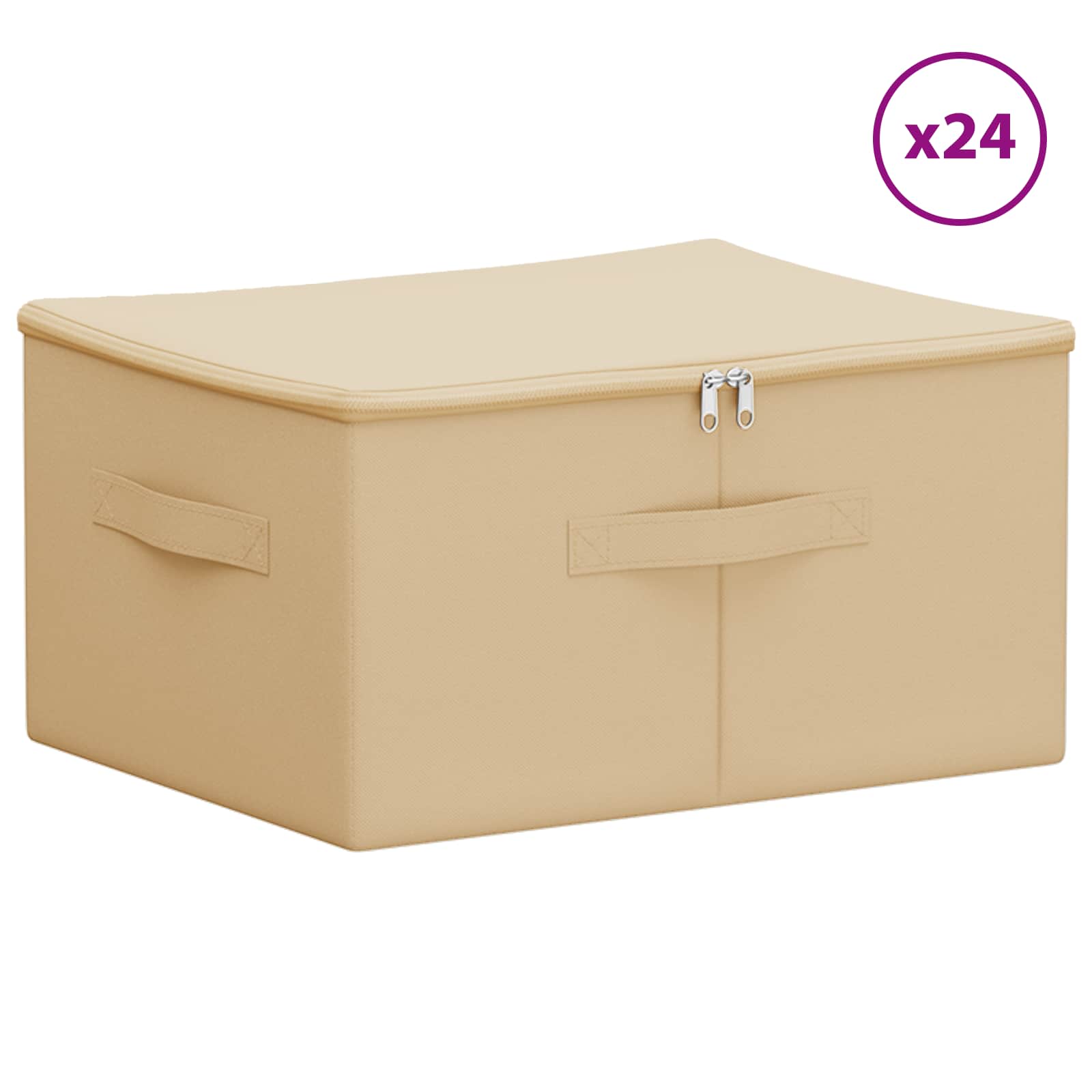 Aufbewahrungsbox Stoff 50x30x25 cm Anthrazit