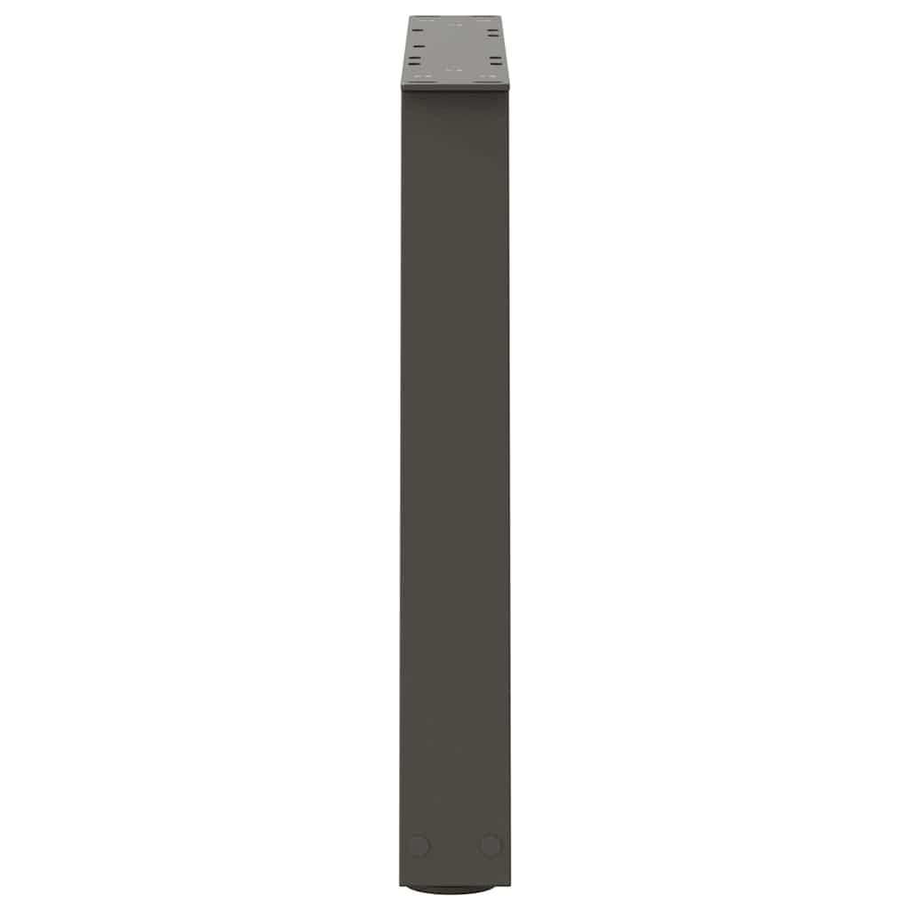 Couchtischbeine V-Form 2 Stück Schwarz 30x(30-31,3) cm Stahl