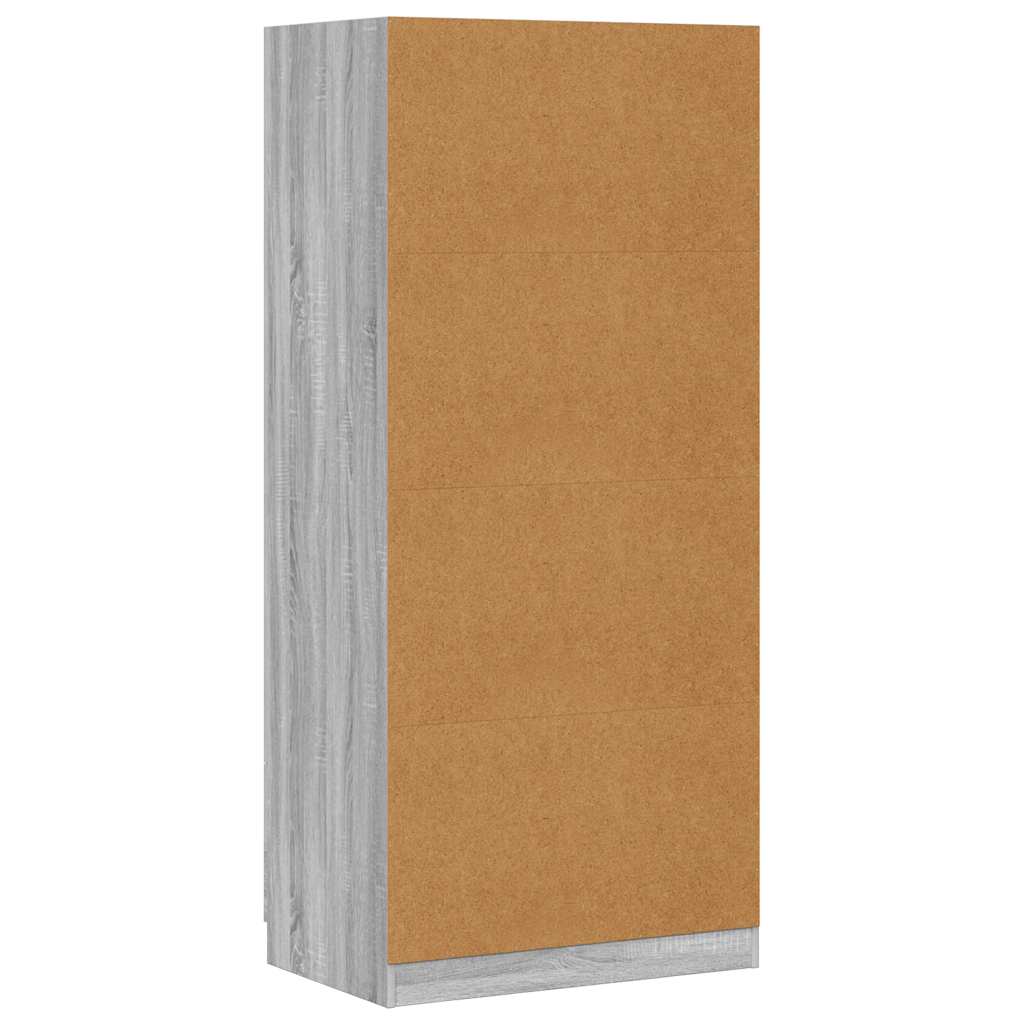 Kleiderschrank Weiß 80x52x180 cm Holzwerkstoff