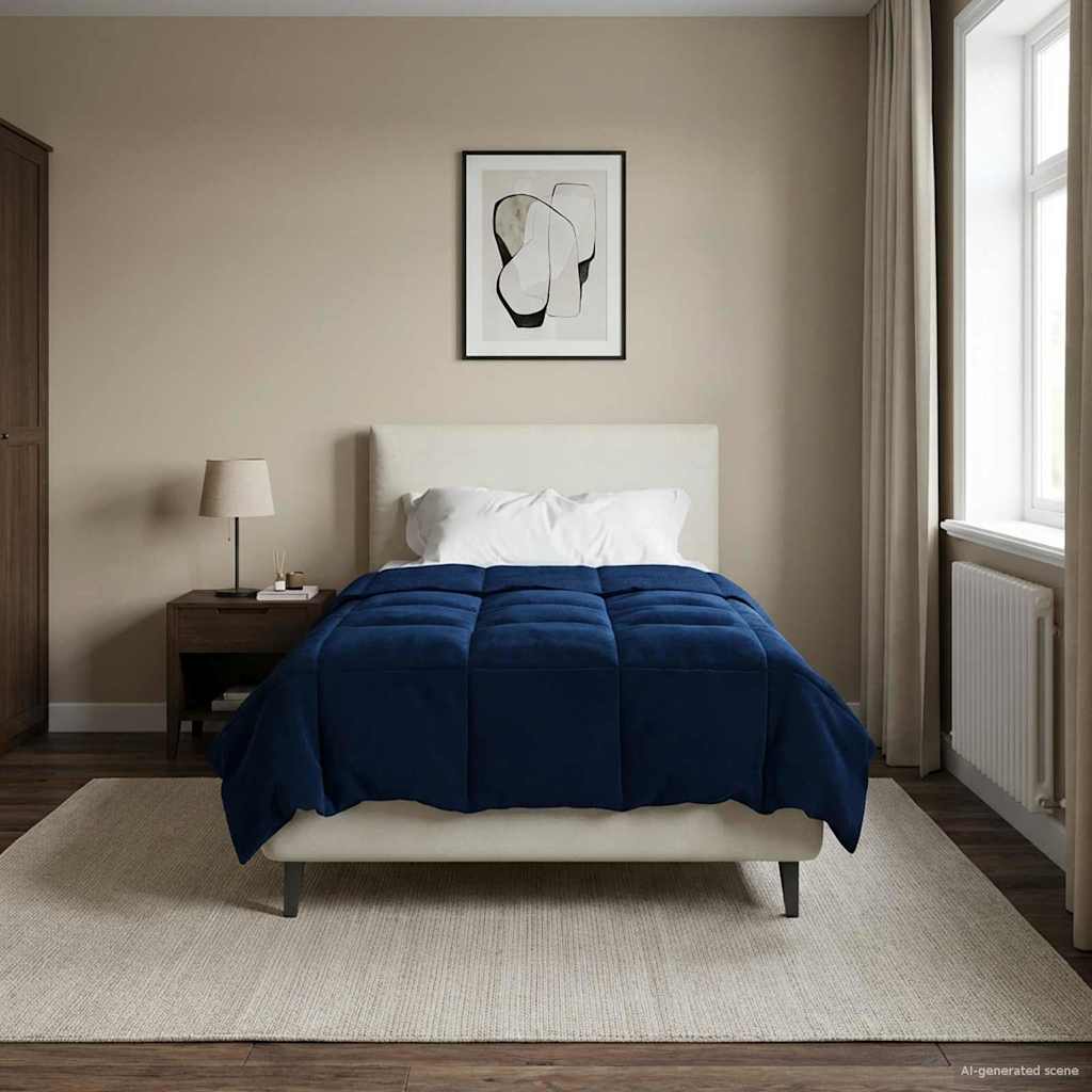 Ganzjahresbettdecke Anthrazit 135 x 200 cm Mikrofaser