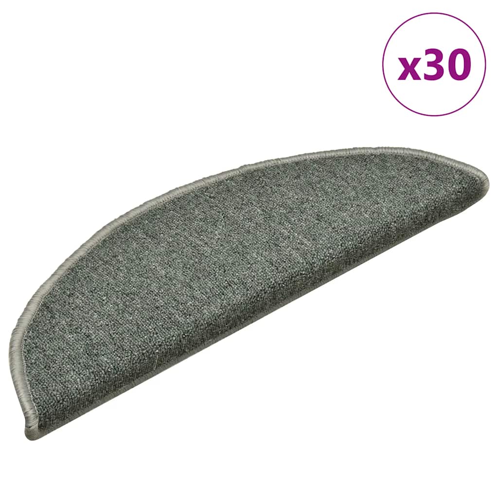 Stufenmatten 15 Stk. 56x17x3 cm Anthrazit Halbrund