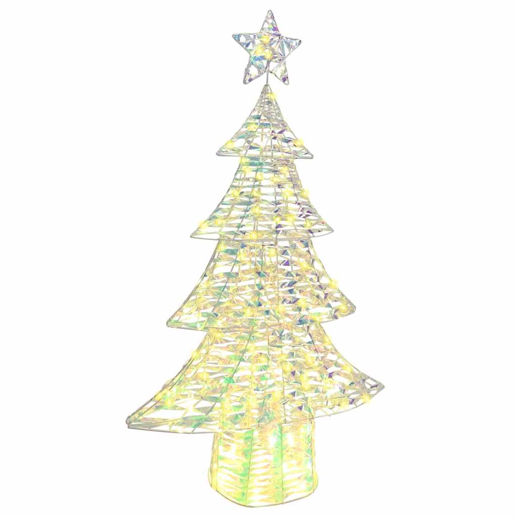 Weihnachtsbaum mit 120 LEDs Warmweiß 120,5 cm PET