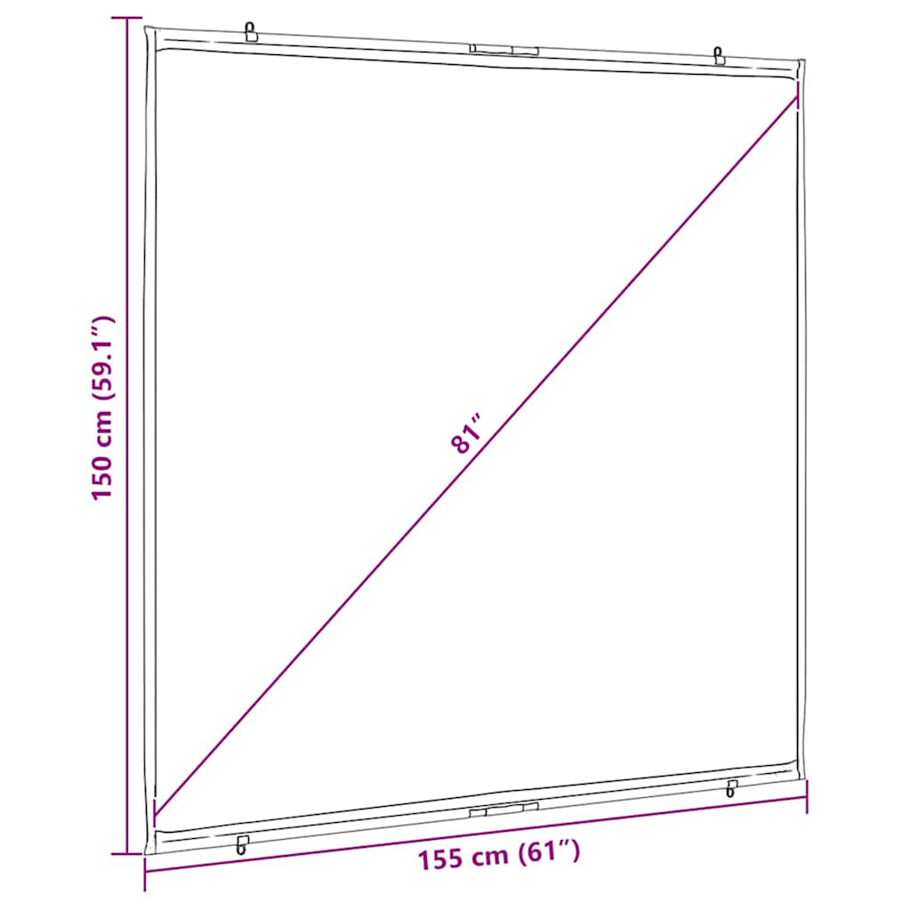 Beamer Leinwand Wandhängend 50 Zoll 4:3