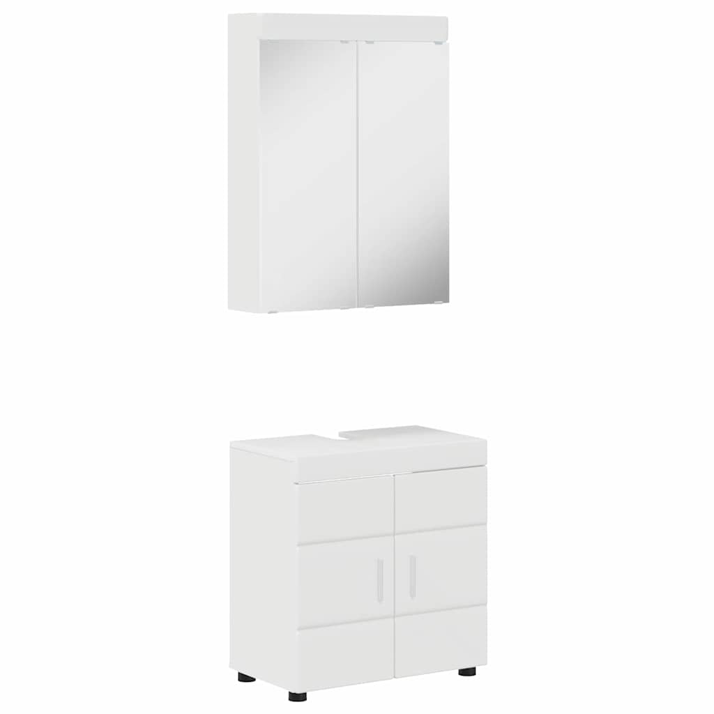 Badezimmermöbel-Set TULUM 2 pcs Weiß 60 x 34 x 63 cm