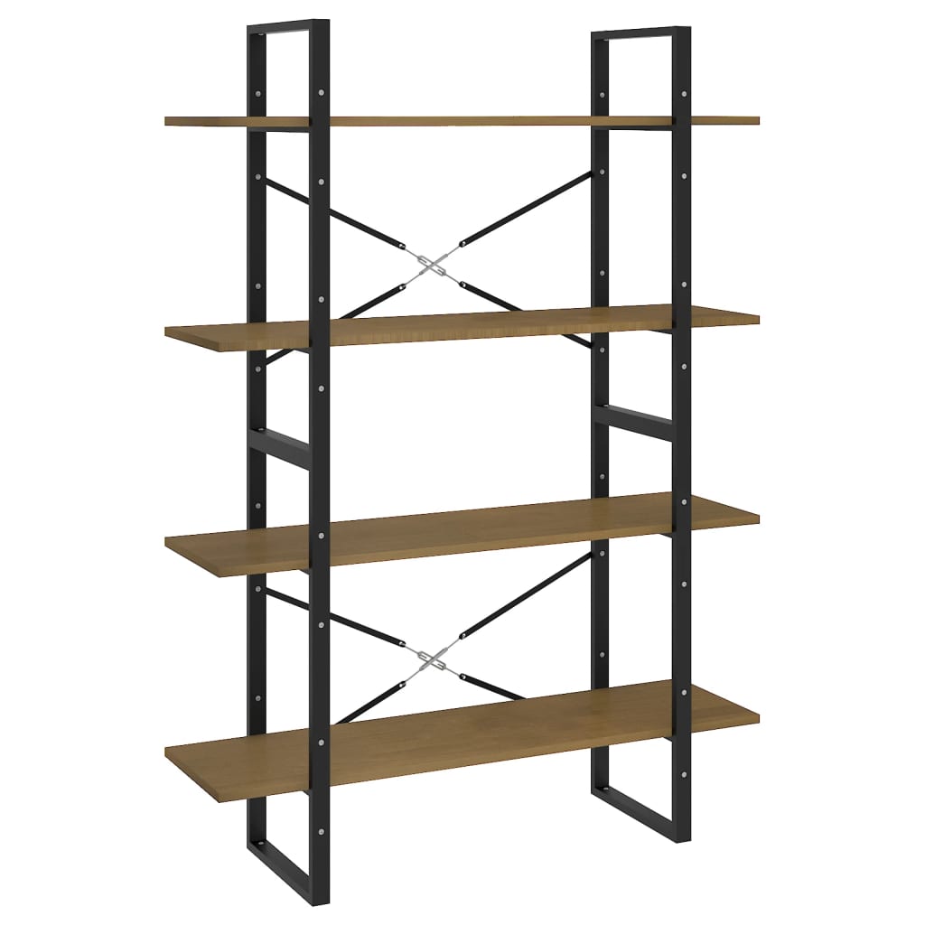 Bücherregal 2 Fächer Weiß 100x30x70 cm Holzwerkstoff
