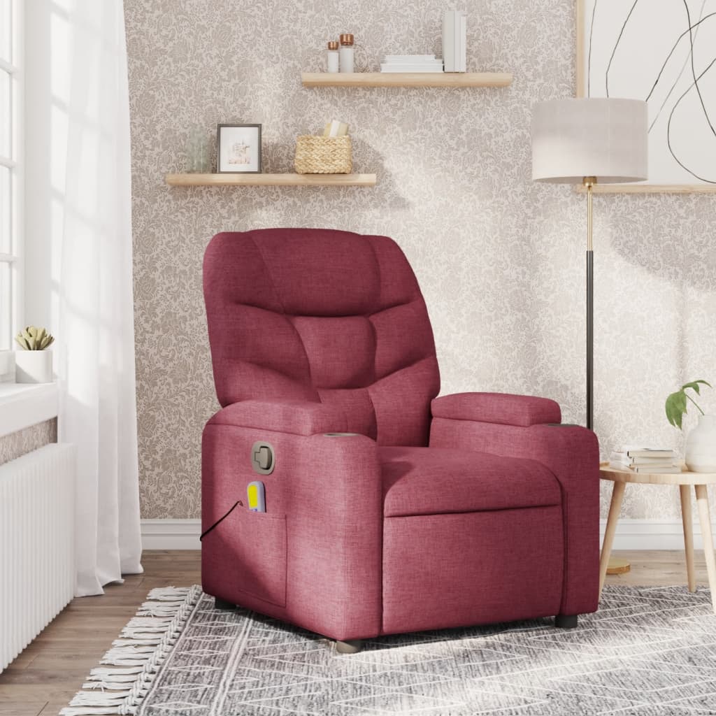 Relaxsessel Elektrisch Dunkelgrau Stoff