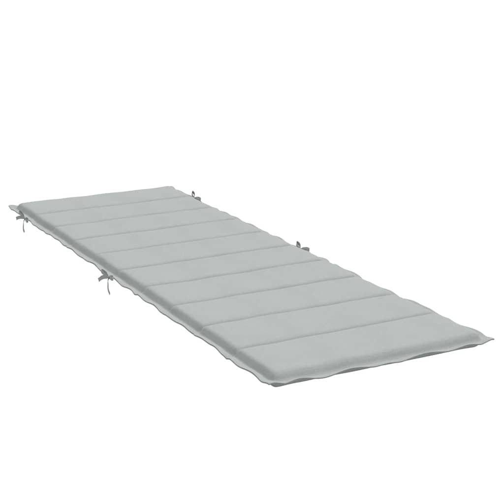 Sonnenliegen-Auflage Melange Anthrazit 186x58x4 cm Stoff