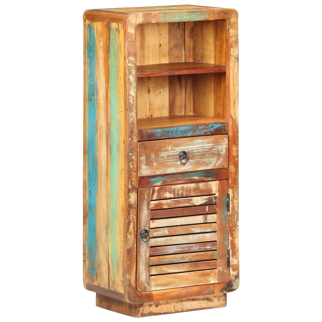 Highboard 45x32x110 cm Raues Mangoholz