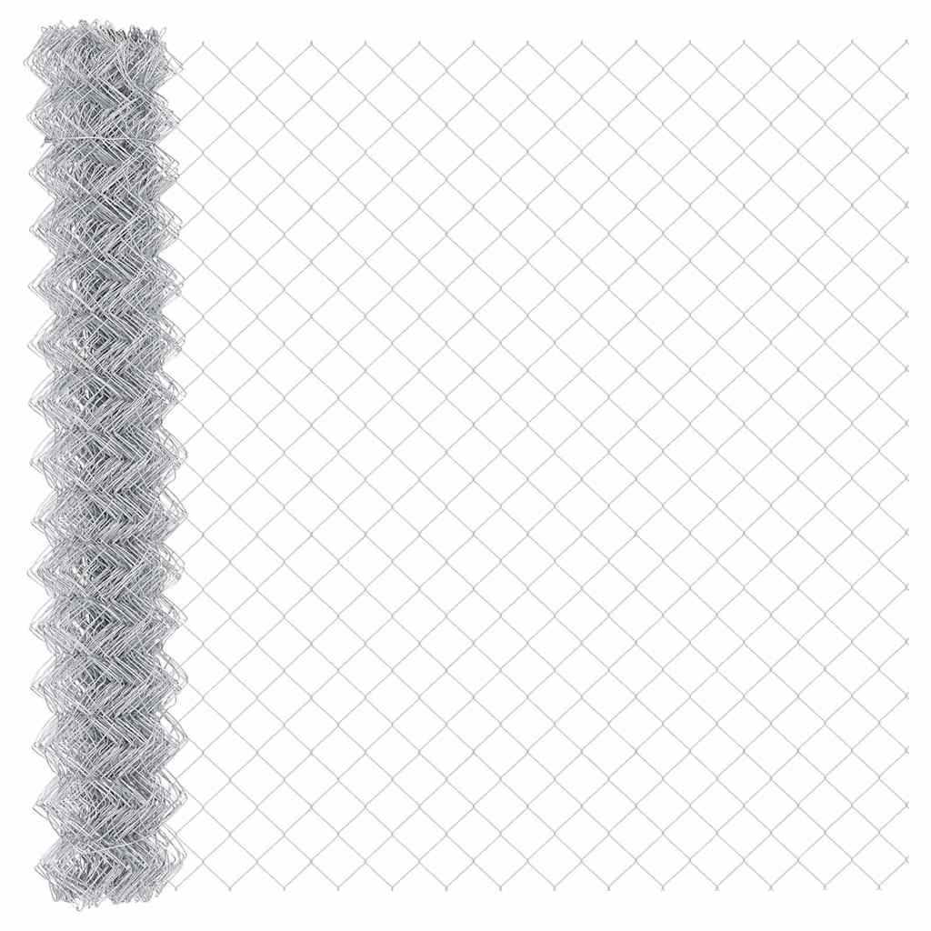 Outdoor Kettenglied-Zaun Erdfixierung 10 x 0,4 m Grün Netz