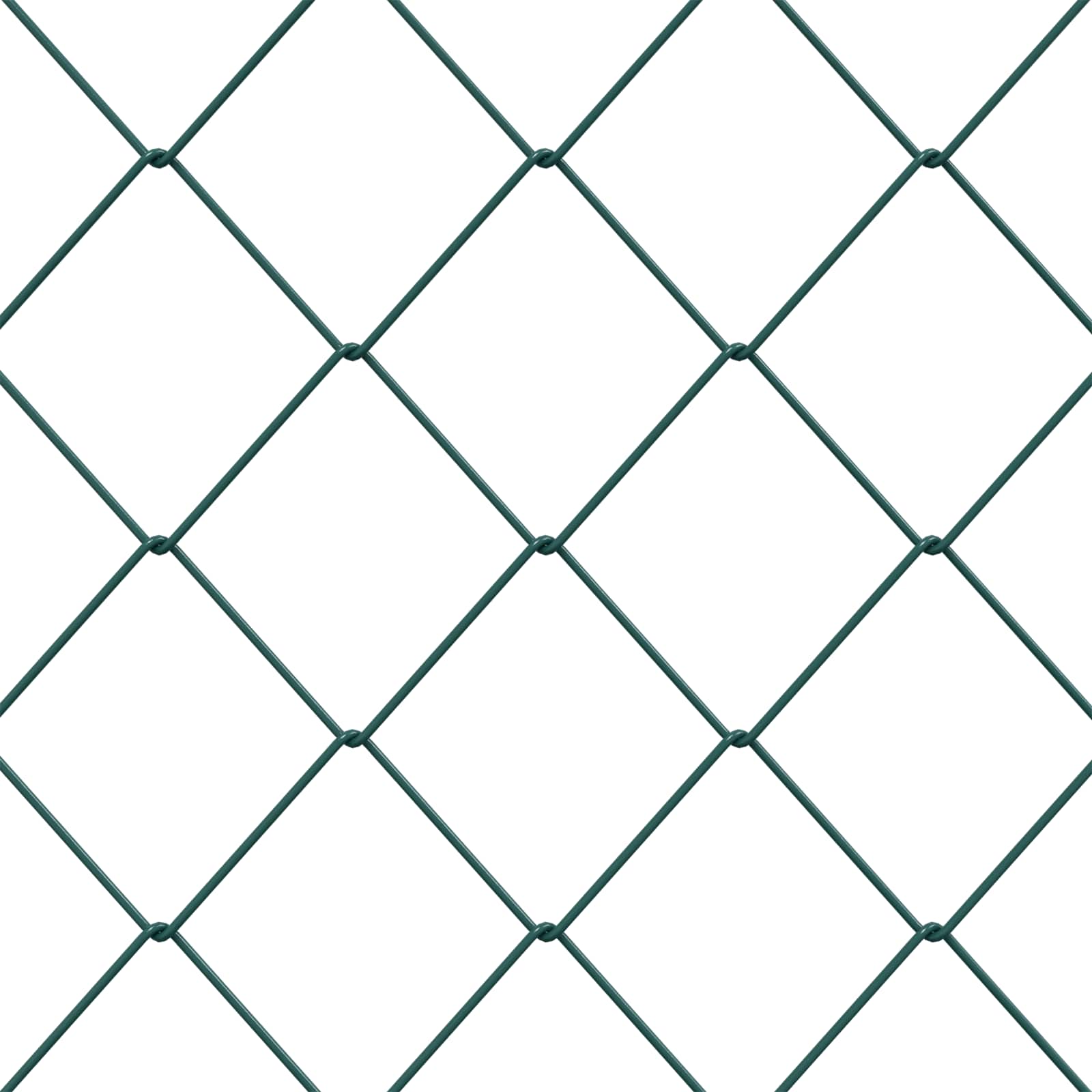 Maschendrahtzaun Grün 2 x 10 m Stahl
