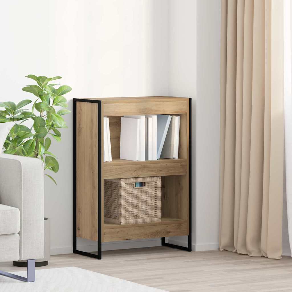 Bücherregal 2 pcs Schwarz Eichen-Optik 60 x 30 x 189,5 cm