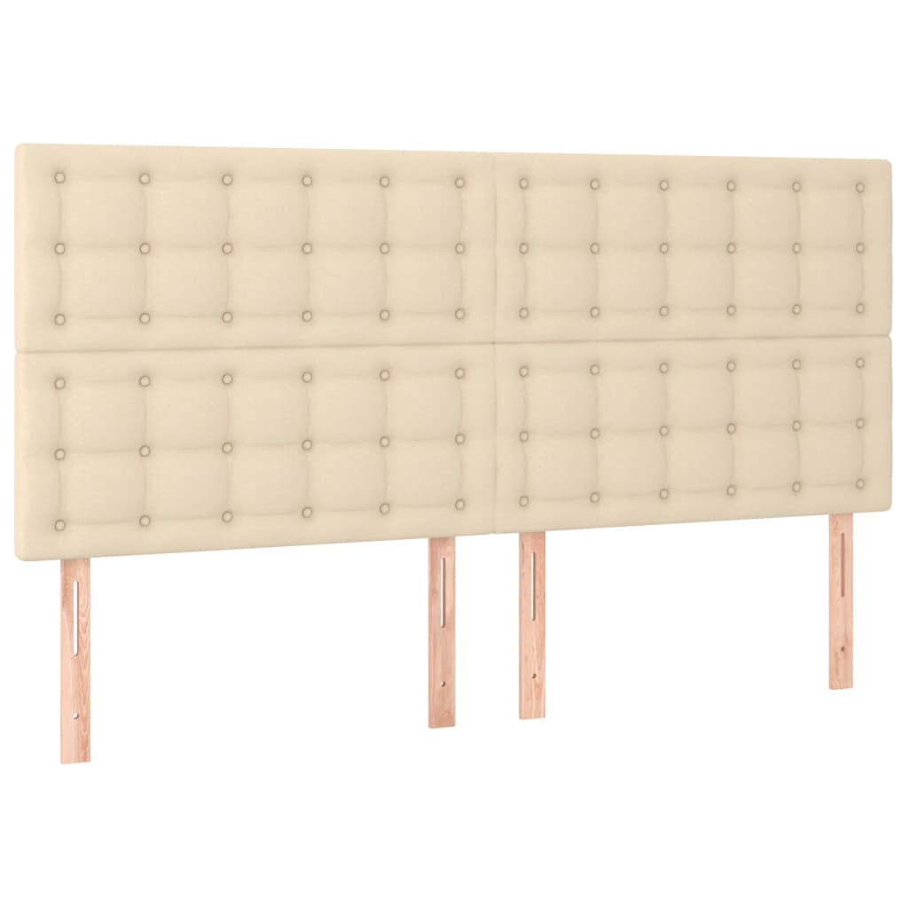 Kopfteil Hellgrau 80x5x118/128 cm Stoff