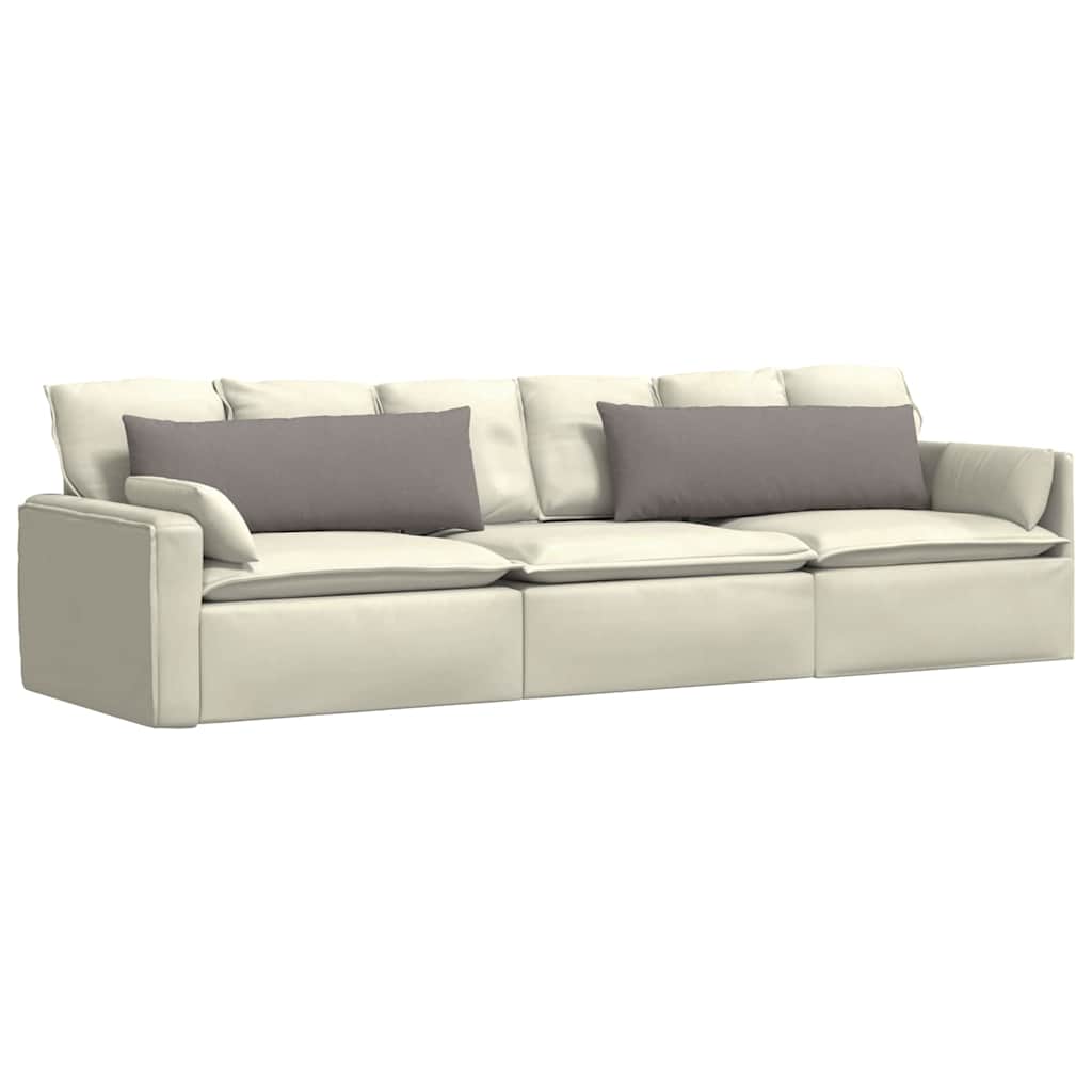 Sofakissen 2 pcs Hellgrau 50 x 30 cm Stoff