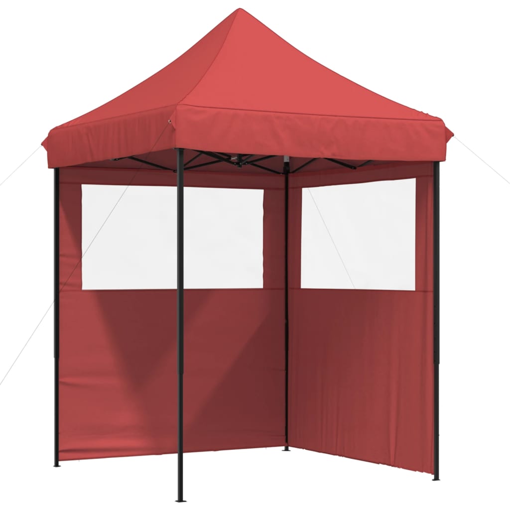Partyzelt Faltbar Pop-Up Schwarz 200x200x306 cm
