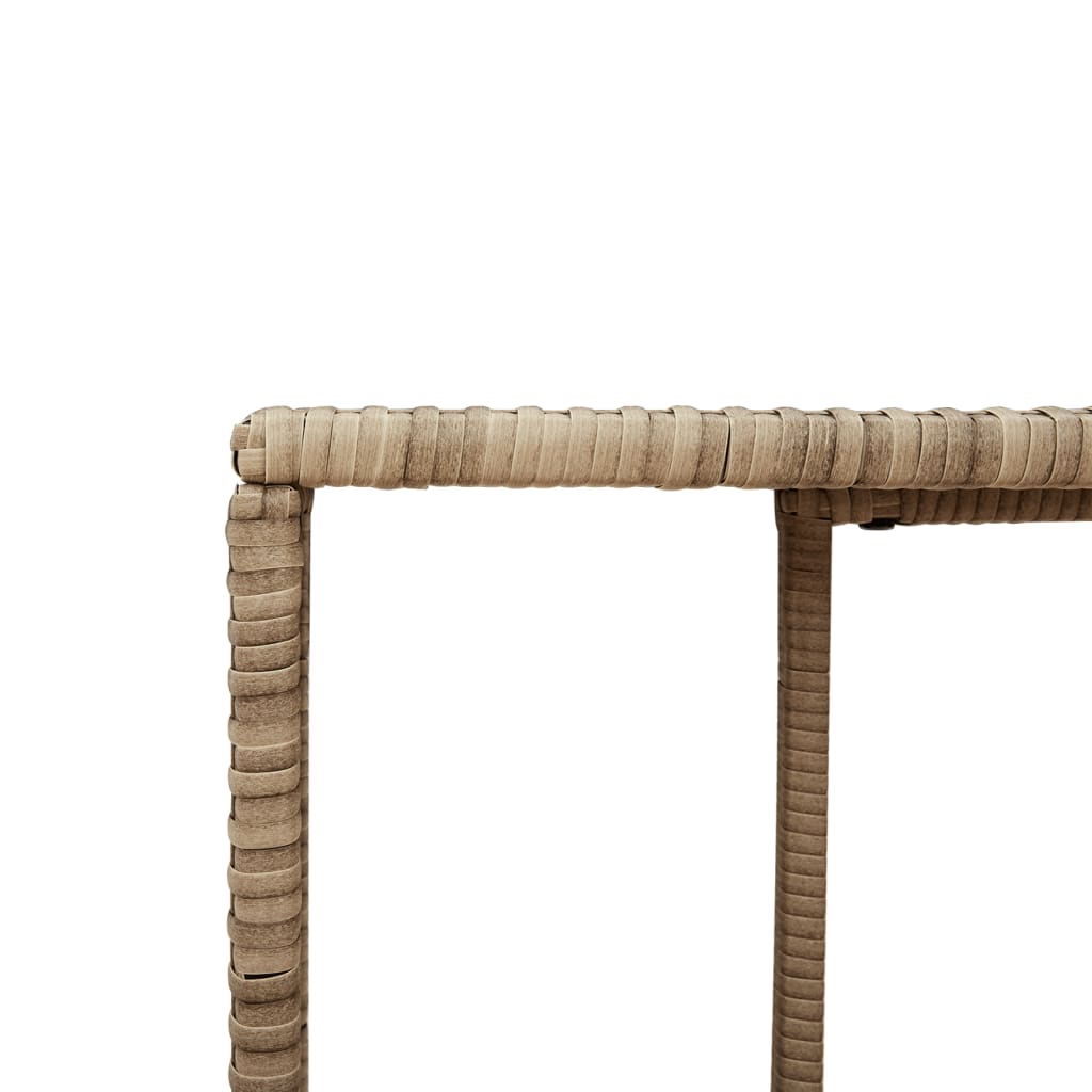 Lagerregale 2 Stk. Schwarz Poly Rattan