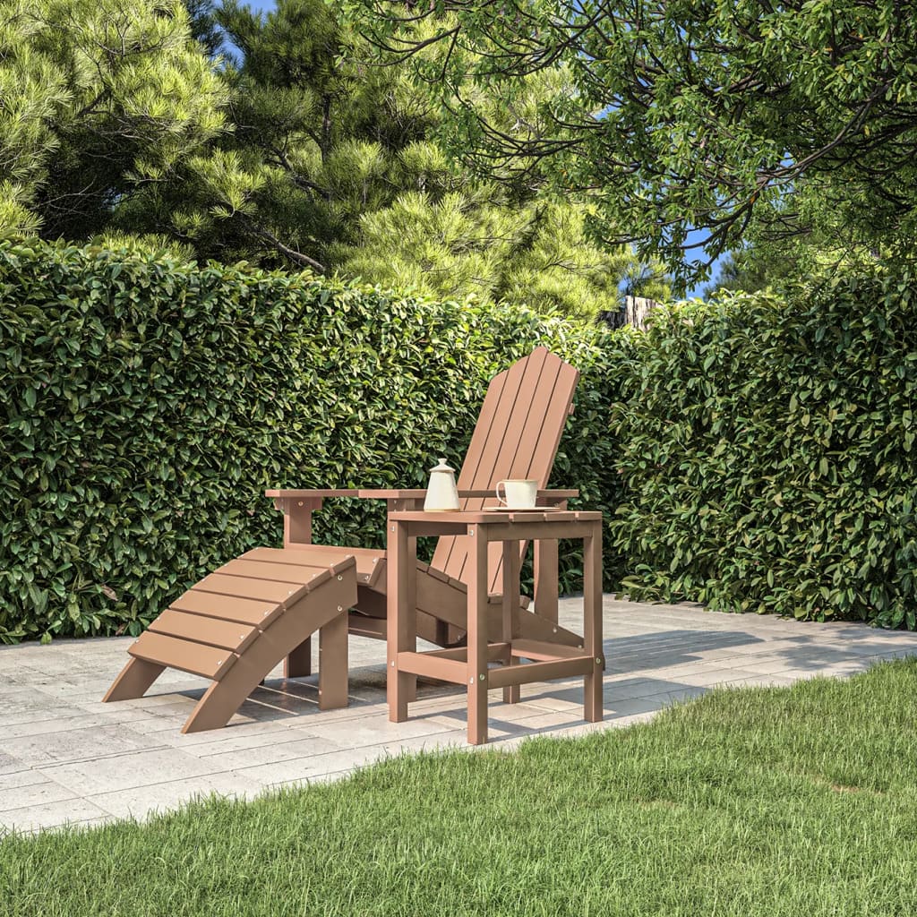 Adirondack-Gartentisch Weiß 38x38x46 cm HDPE