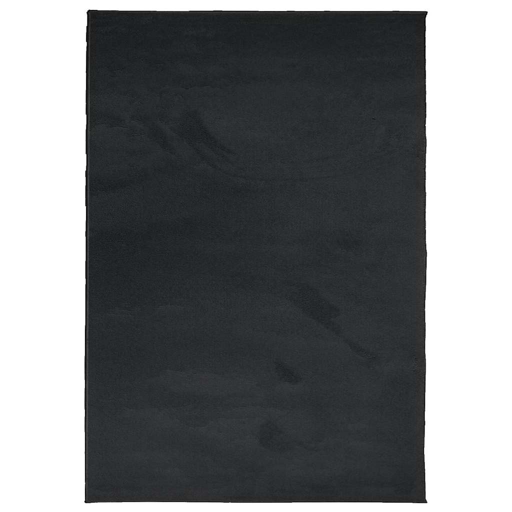Teppich OVIEDO Kurzflor Anthrazit 120x120 cm