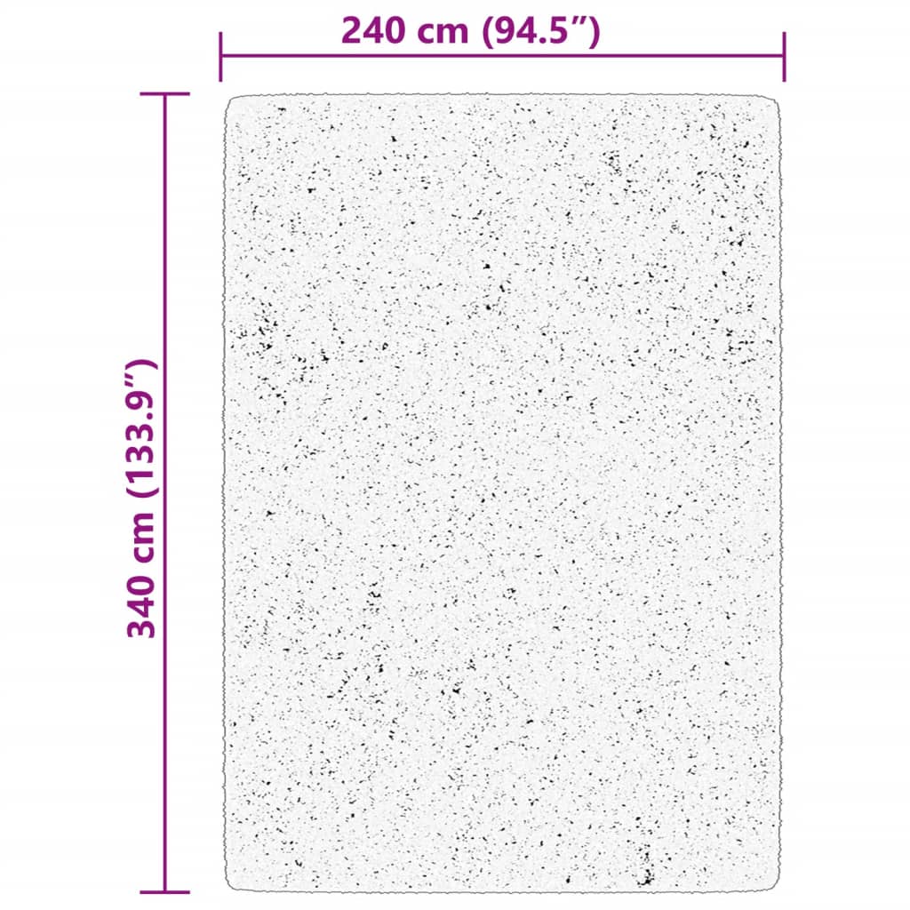 Teppich HUARTE Kurzflor Weich und Waschbar Anthrazit 60x110 cm