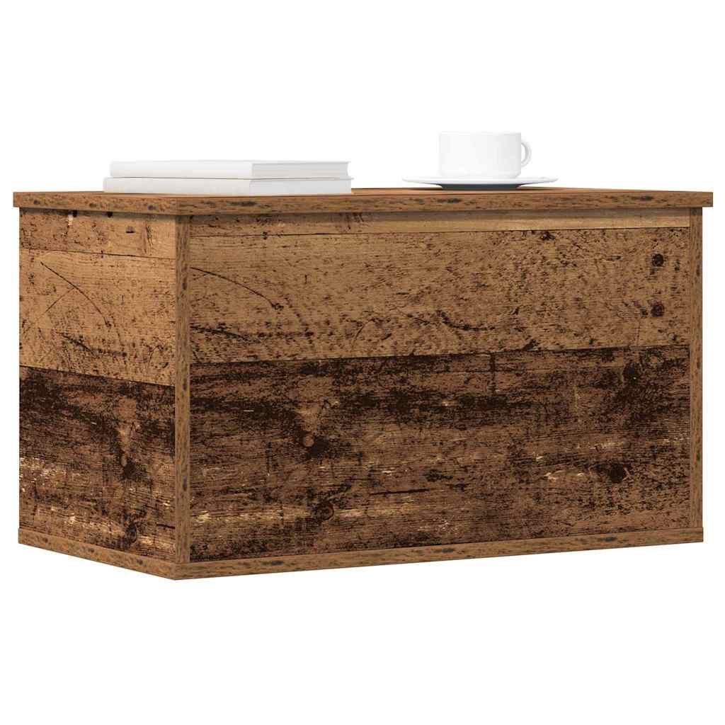 Aufbewahrungstruhe Weiß 84x42x46 cm Holzwerkstoff