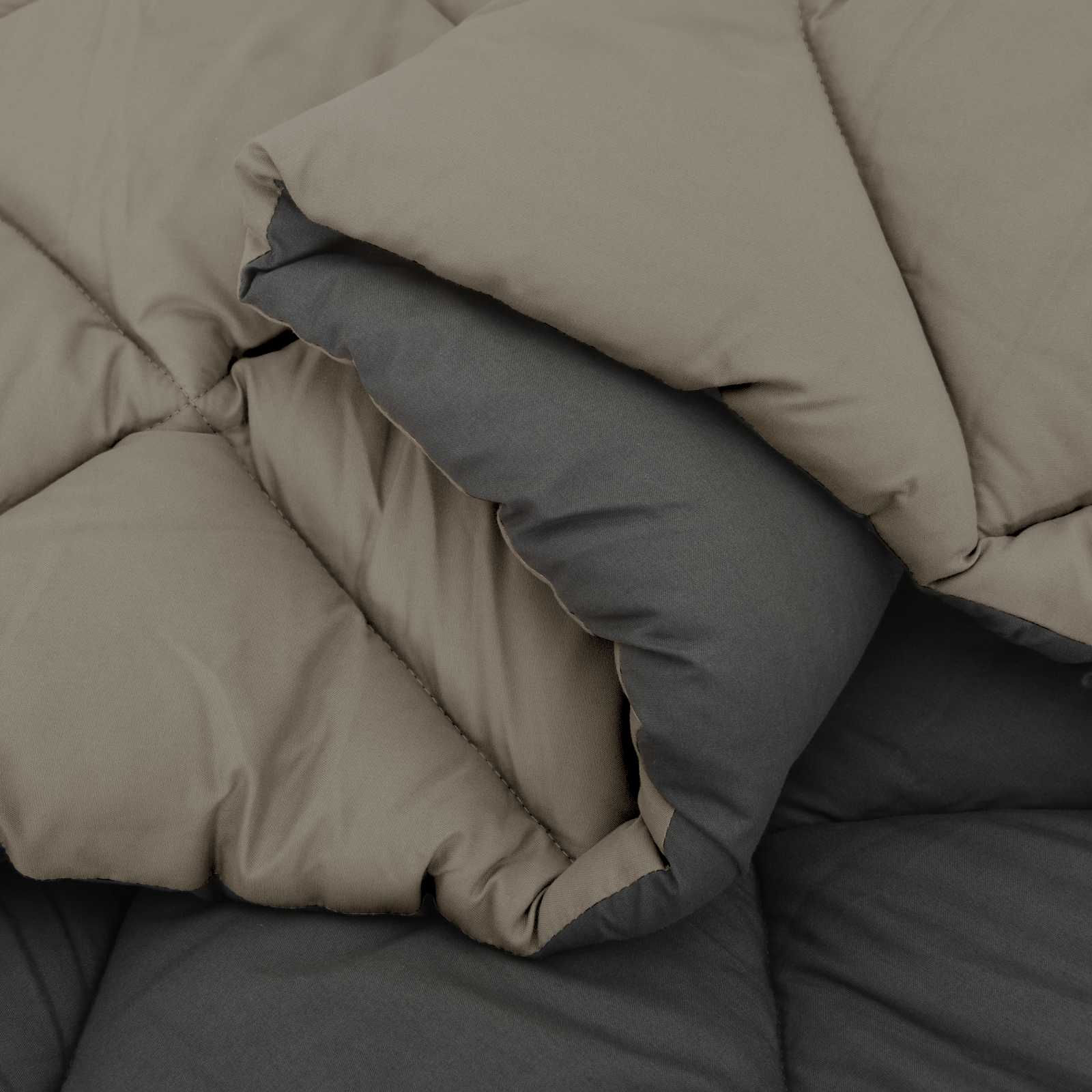 Ganzjahresbettdecke Anthrazit 135 x 200 cm Mikrofaser
