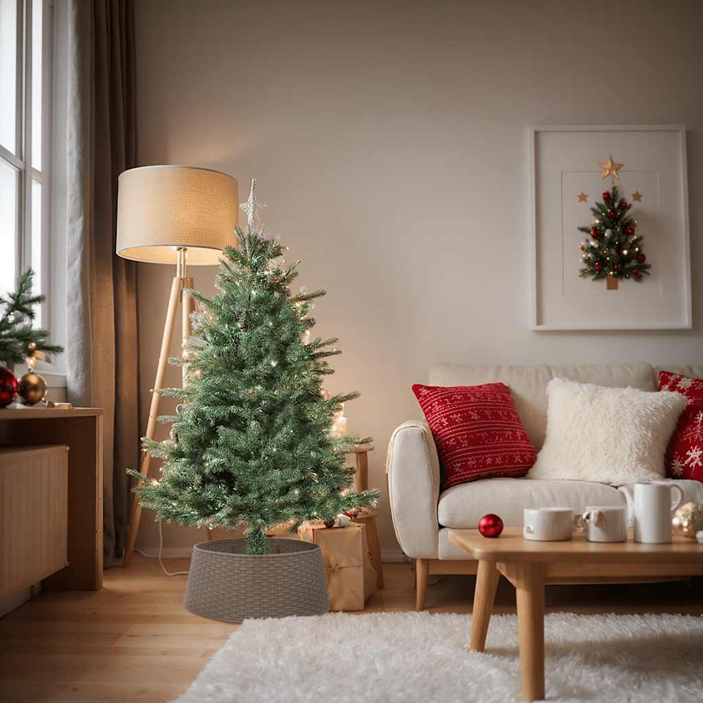 Weihnachtsbaumrock Rot Ø 65 x 24 cm Kunststoff
