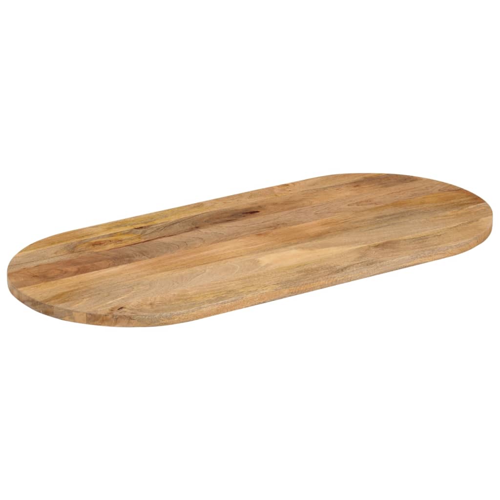 Tischplatte 110x40x2,5 cm Oval Massivholz Mango