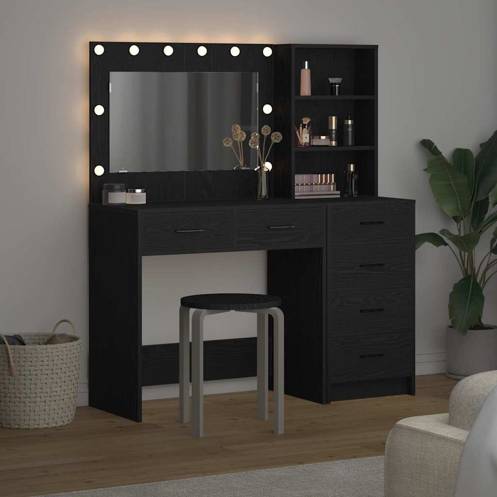 Schminktisch mit Regal Weiß 78,5 x 41 x 135 cm Holzwerkstoff