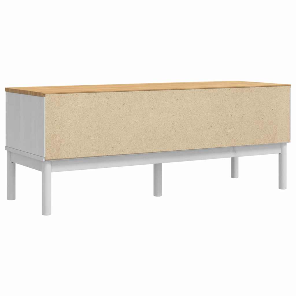 Flurbank FLORO Wachsbraun 115 x 40 x 45 cm Massivholz Kiefer
