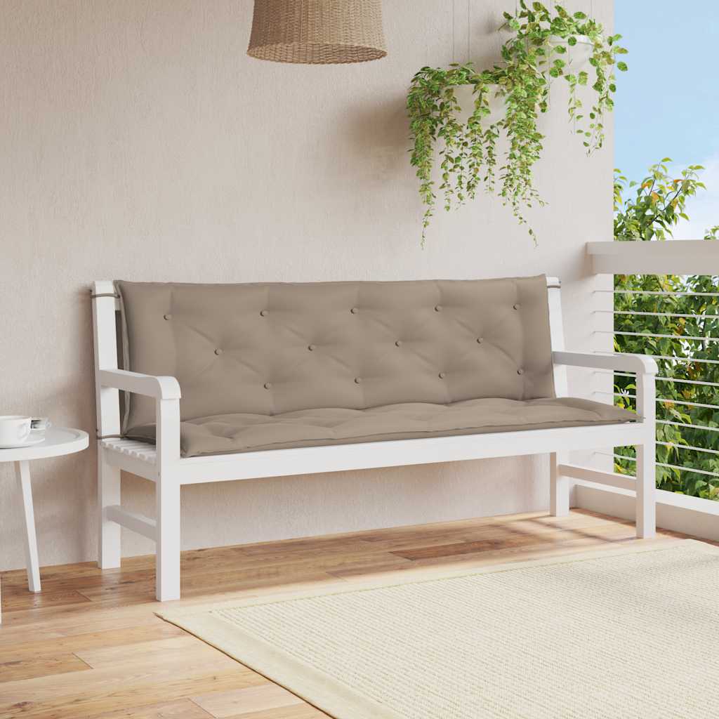 Gartenbank-Auflage Anthrazit 100x(50+50)x7 cm Oxford-Gewebe