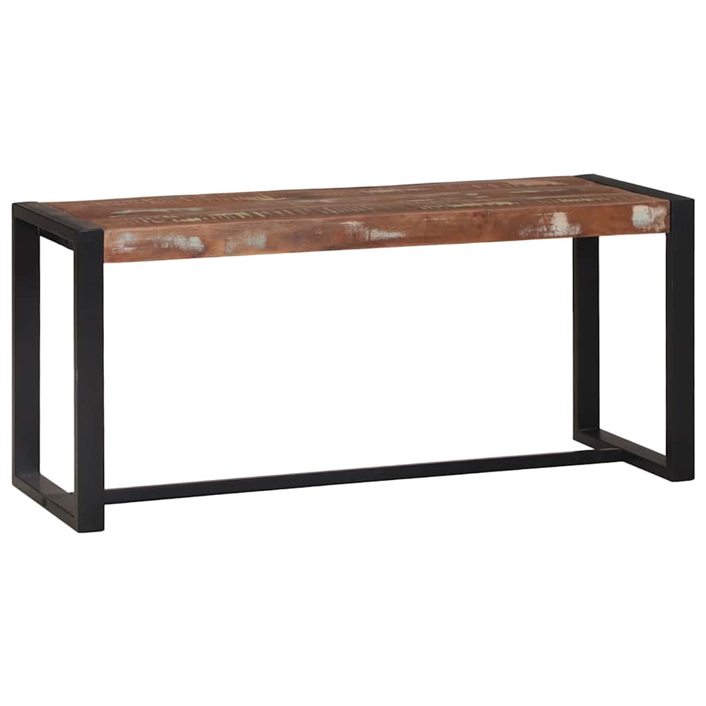 Bank Mehrfarbig 60x35x45 cm Massivholz Altholz