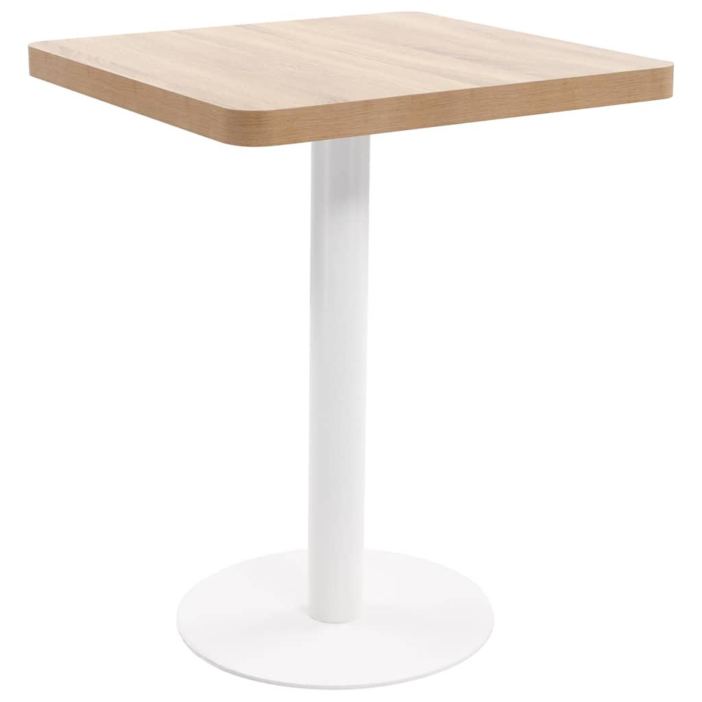 Bistrotisch Hellbraun 50x50 cm MDF