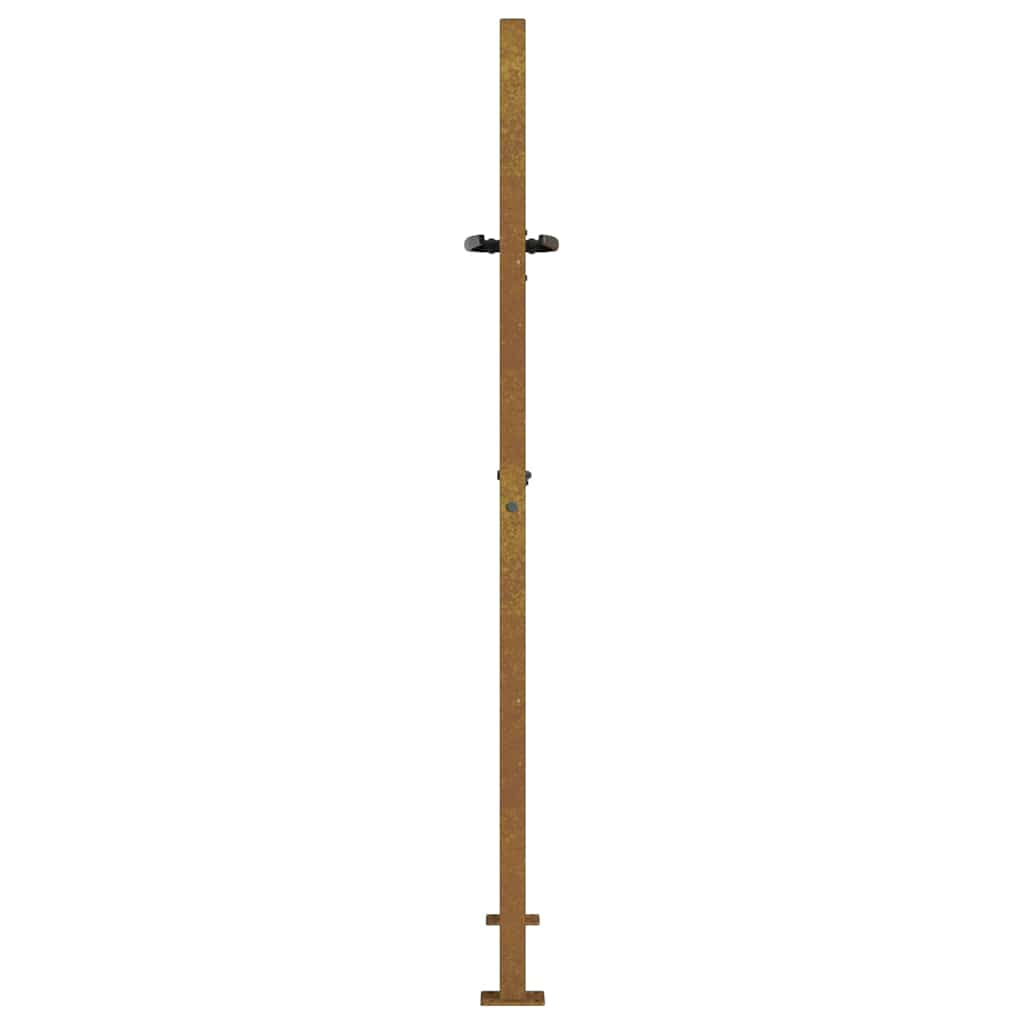 Gartentor 100x75 cm Cortenstahl Bambus-Design
