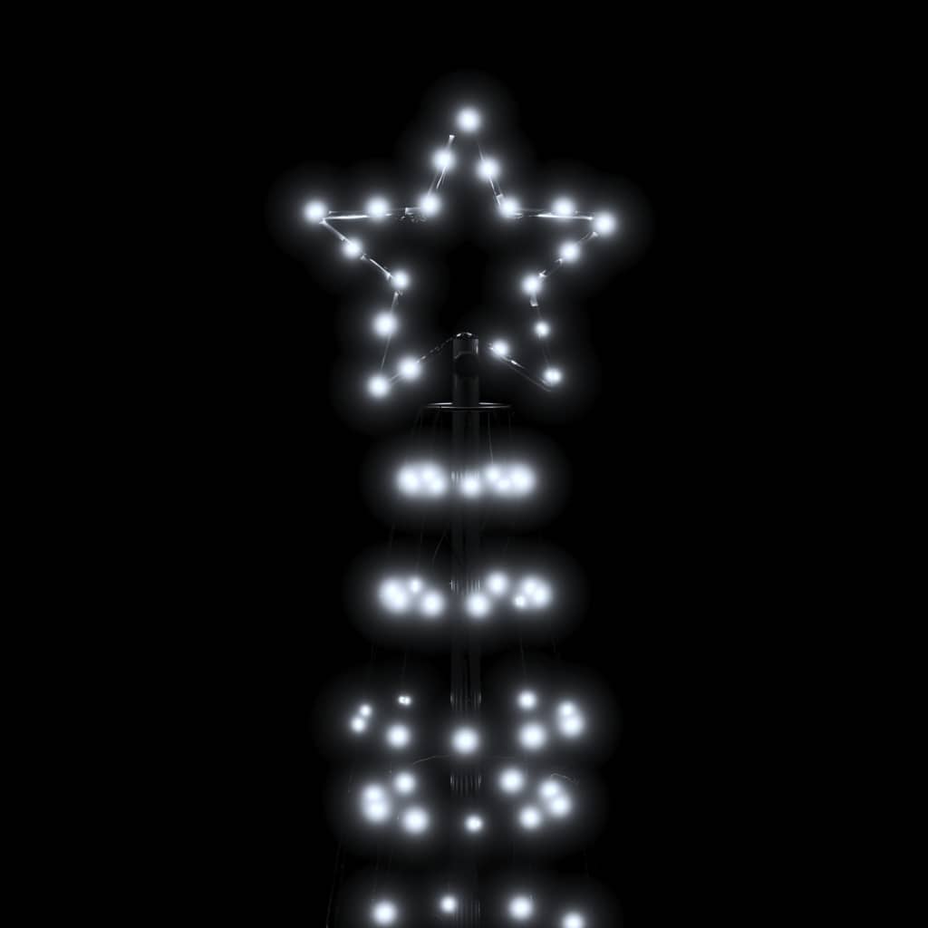 LED-Weihnachtsbaum mit Erdspießen 220 LEDs Warmweiß 180 cm