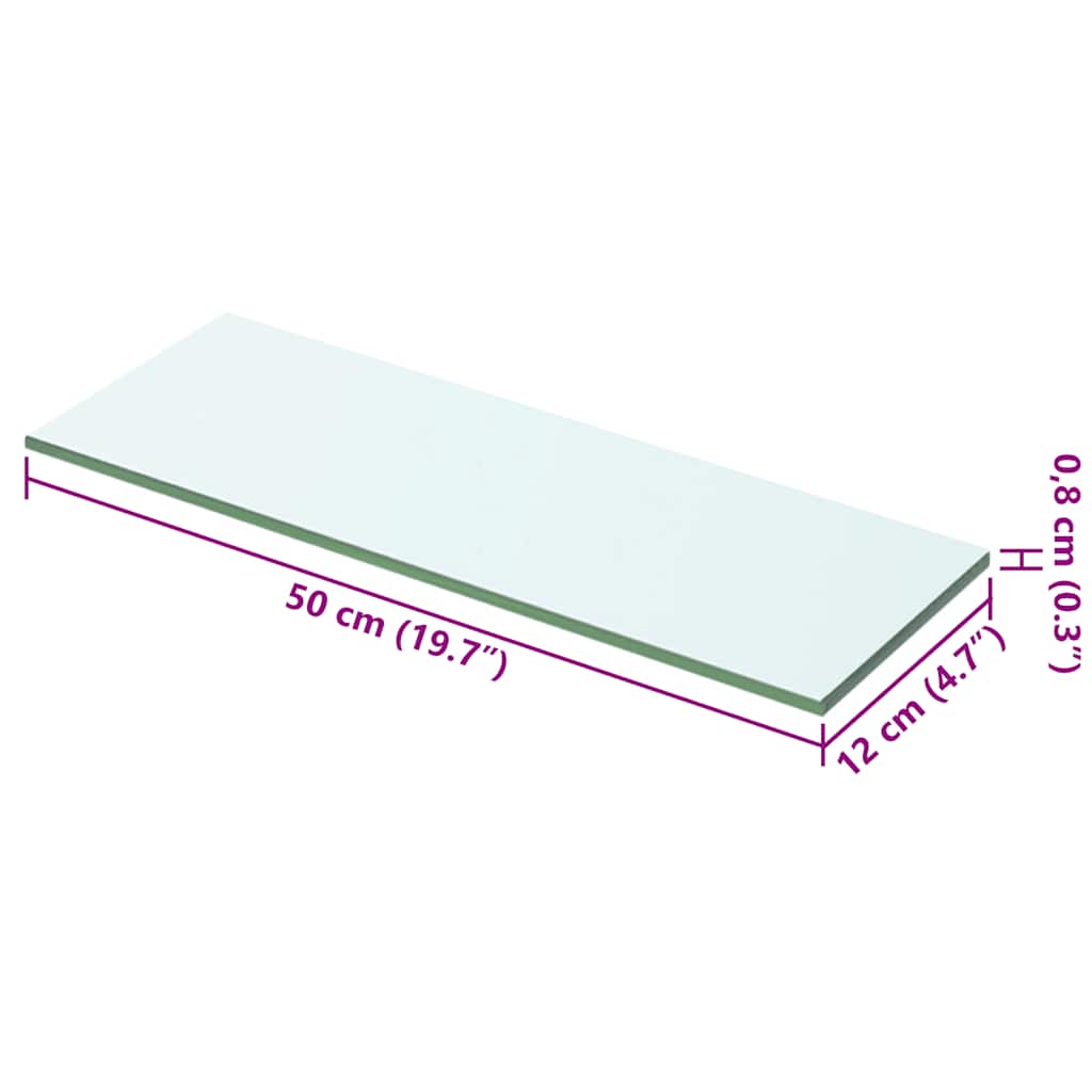 Regalboden Glas Transparent 20x12 cm