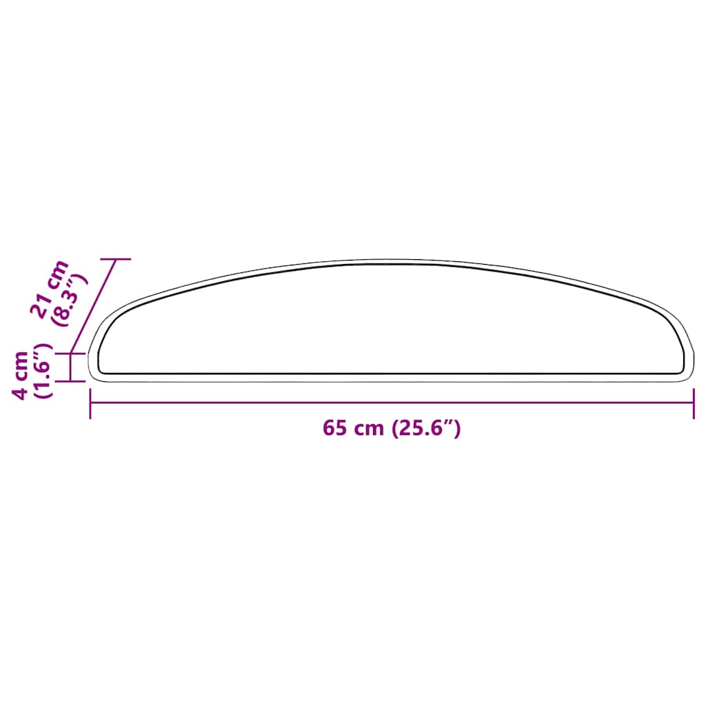 Selbstklebende Treppenschoner 15 pcs Anthrazit 56 x 17 x 3 cm