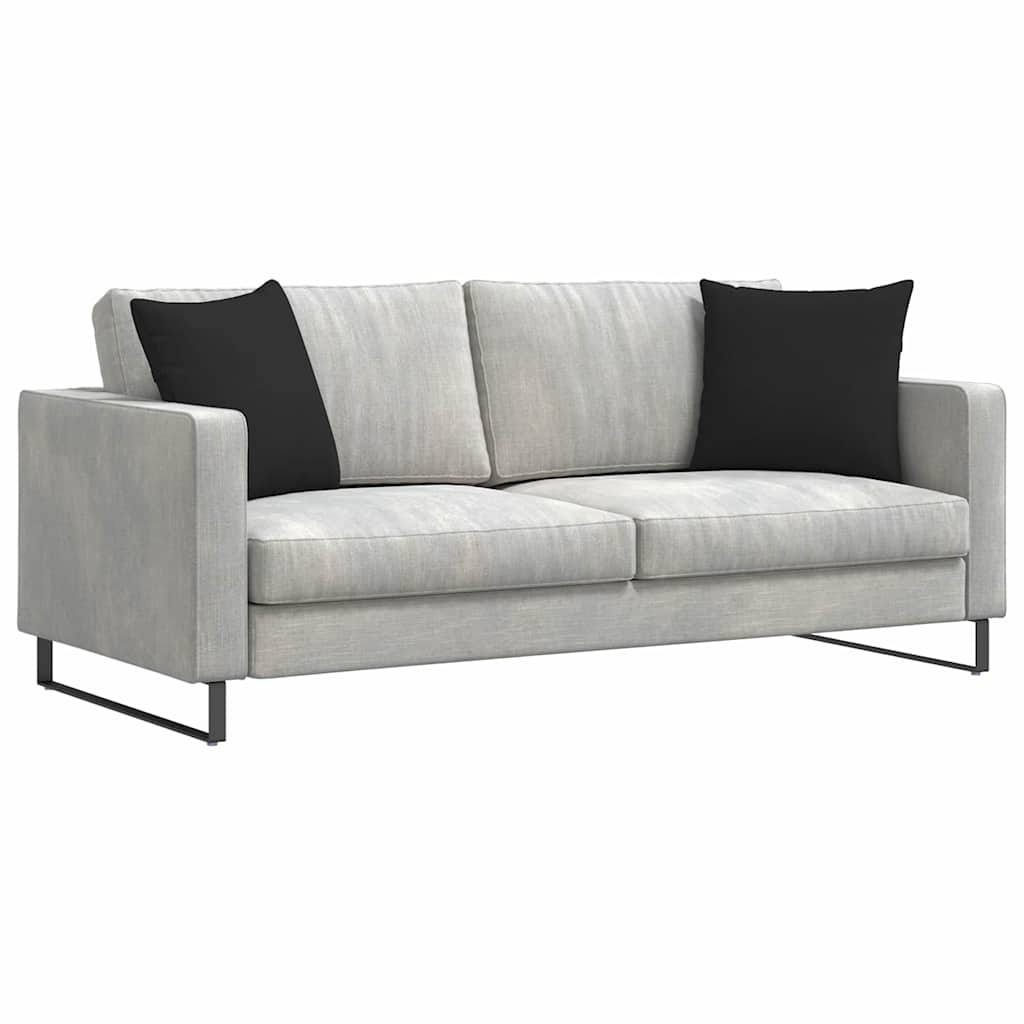 Sofakissen 2 Stück Taupe 50 x 30 cm Stoff