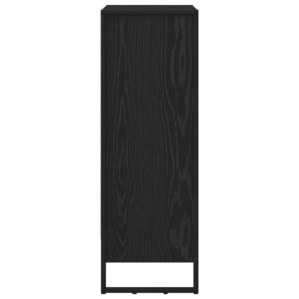 Bücherregal 2 pcs Schwarz Eichen-Optik 60 x 30 x 189,5 cm