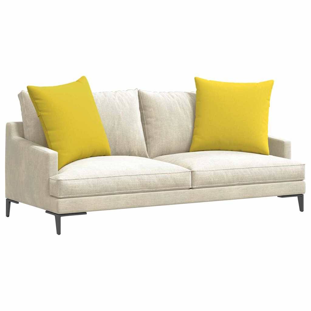 Sofakissen 2 pcs Hellgrau 50 x 30 cm Stoff