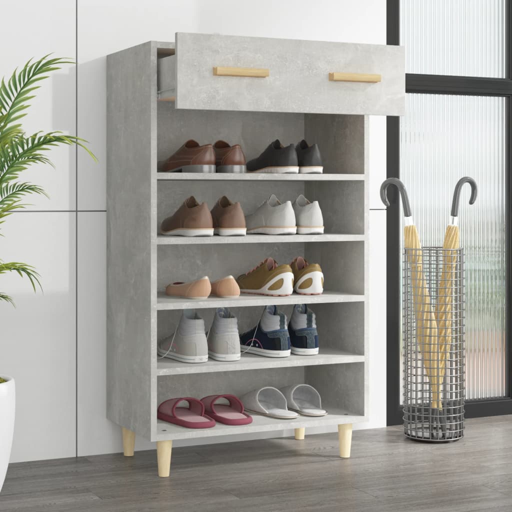 Schuhschrank mit Regal Altholz 60 x 35 x 105 cm Holzwerkstoff