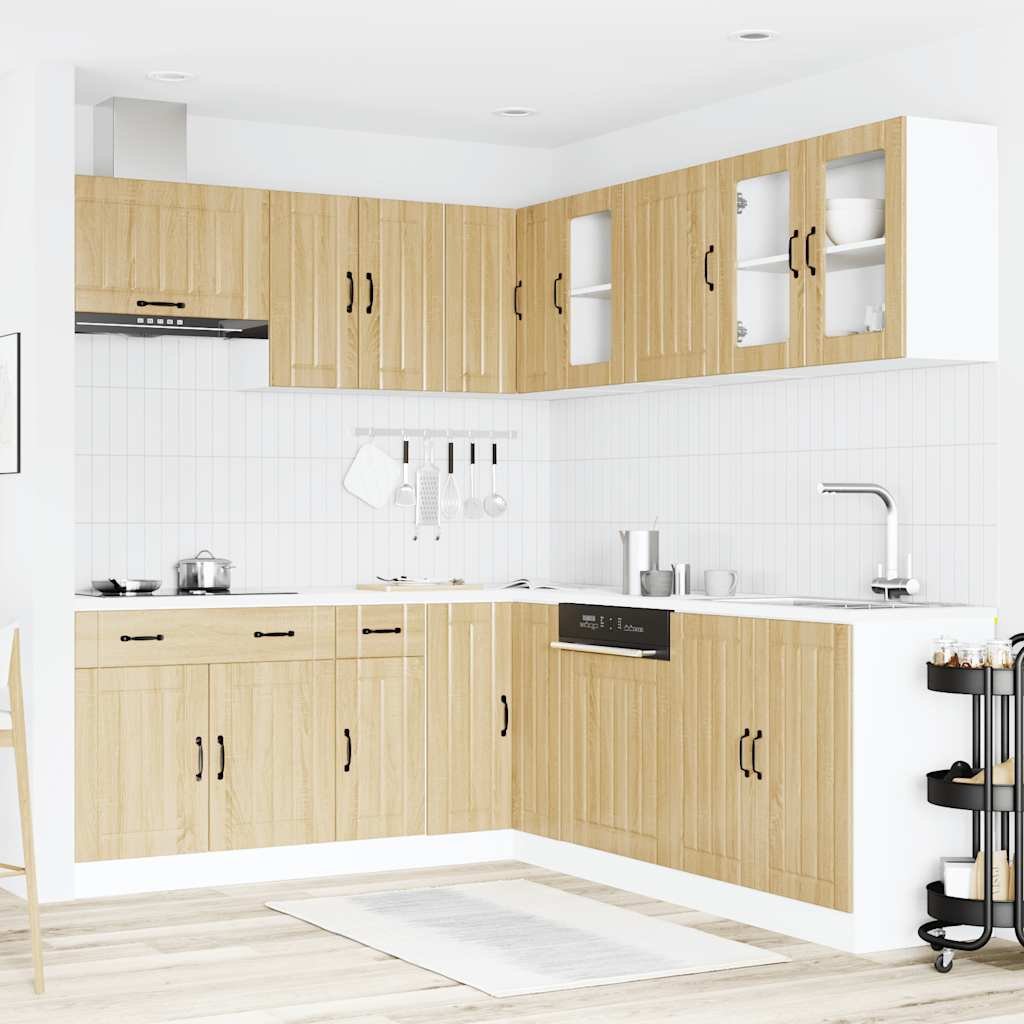 11-tlg. Küchenschrank-Set Lucca Weiß Holzwerkstoff