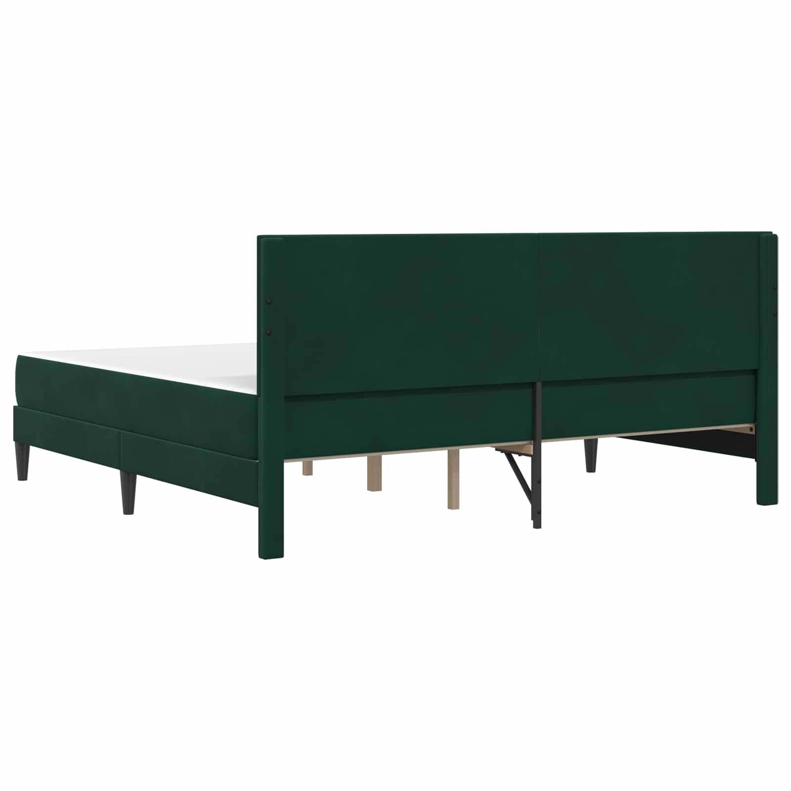 Bettgestell mit Matratze mit Kopfteil Hellgrau 80 x 200 cm Samt