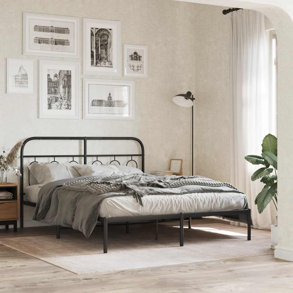 Ersatz-Kopfteil Metall Schwarz 75 cm