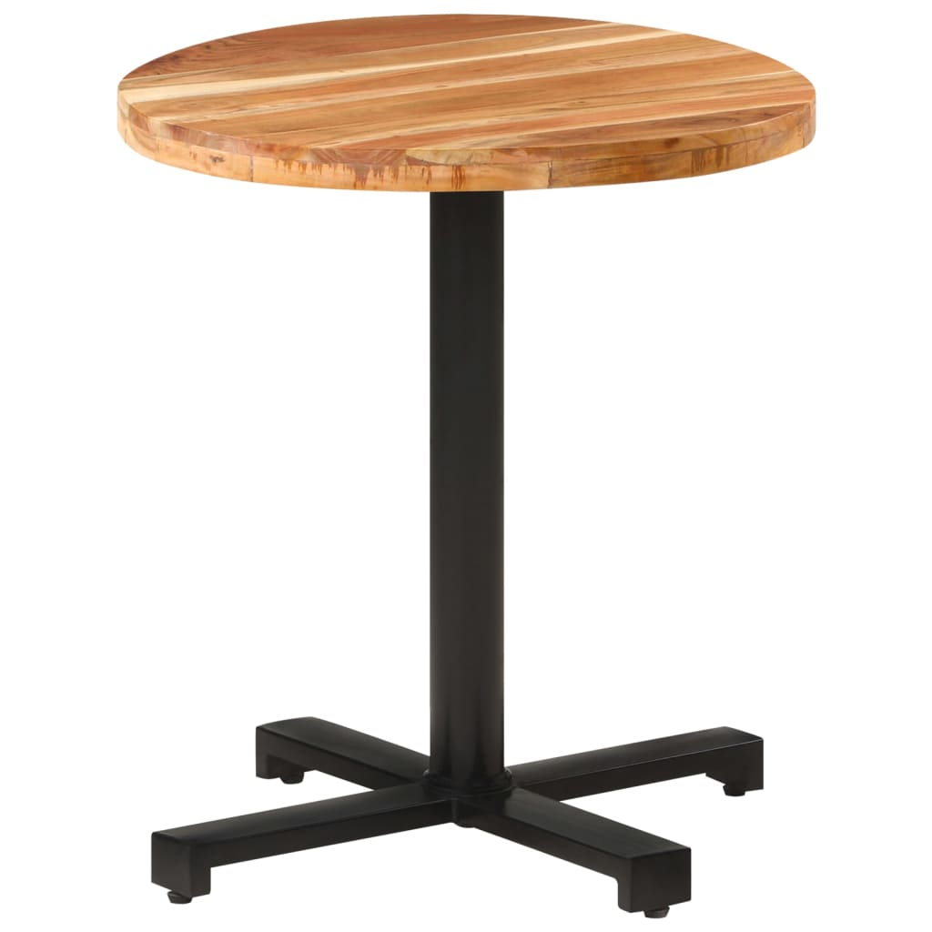 Bistrotisch Rund Ø60x75 cm Raues Mangoholz
