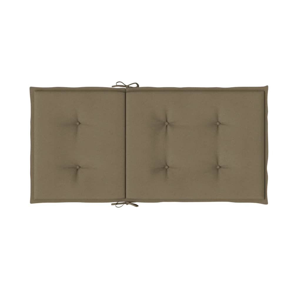 Niedriglehner-Auflagen 2 Stk Melange Anthrazit 100x50x7cm Stoff